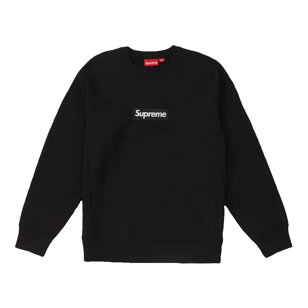 Supreme Box Logo Crewneck FW18 - Black - Used Supreme