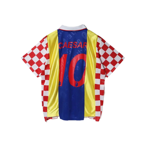 A Bathing Ape Checkered Game Jersey - Multicolor - Used Bape