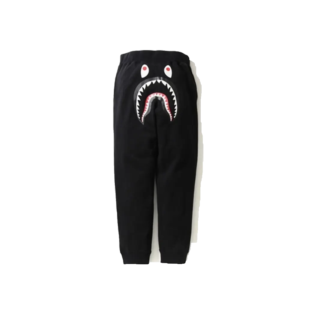 Bape Shark Slim Sweat Pants - Black Bape