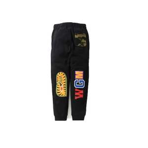 Bape Shark Slim Sweat Pants - Black Bape