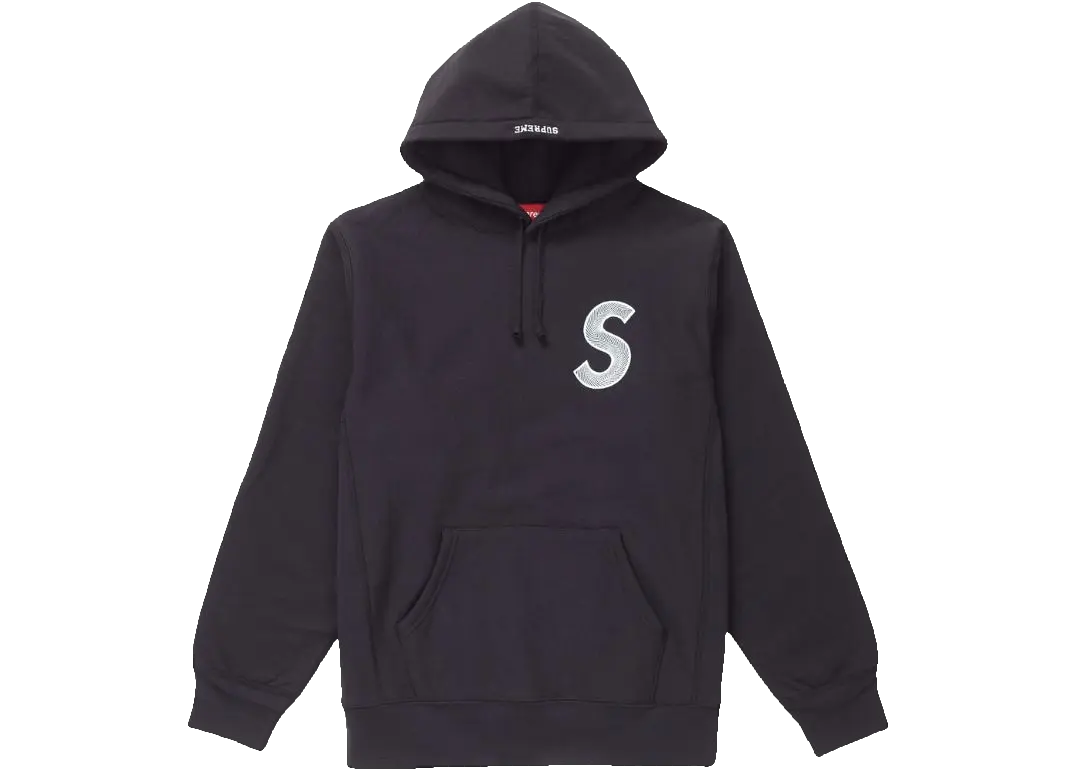 Supreme S Logo Hooded Sweatshirt FW18 - Black Supreme