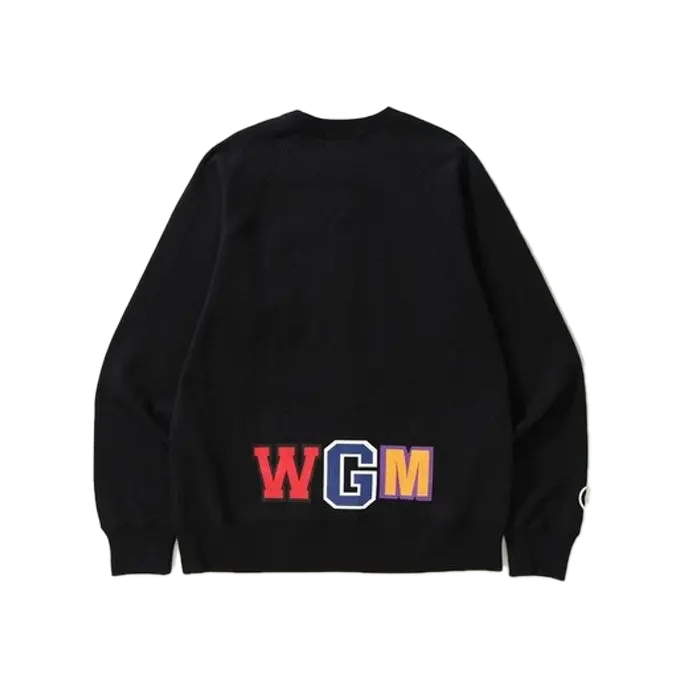 A Bathing Ape Shark Metal Zip Crewneck - Black Bape