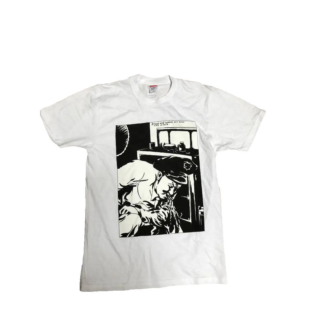 Supreme x Raymond Pettibon Blood and Sperm Tee - White Supreme