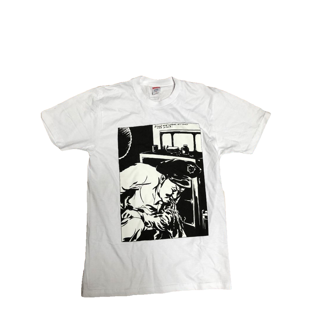 Supreme x Raymond Pettibon Blood and Sperm Tee - White