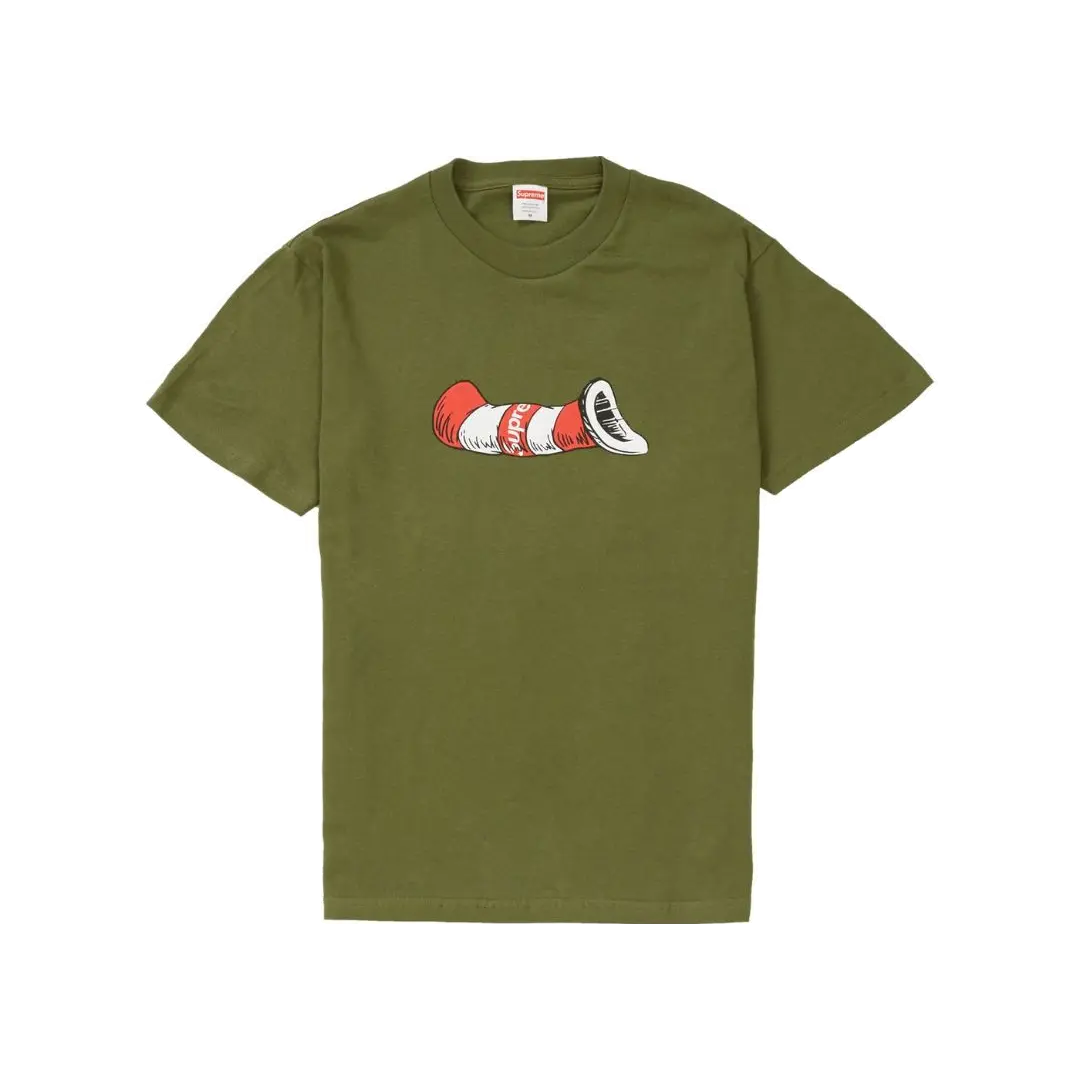 Supreme Cat In The Hat Tee - Olive Green Supreme