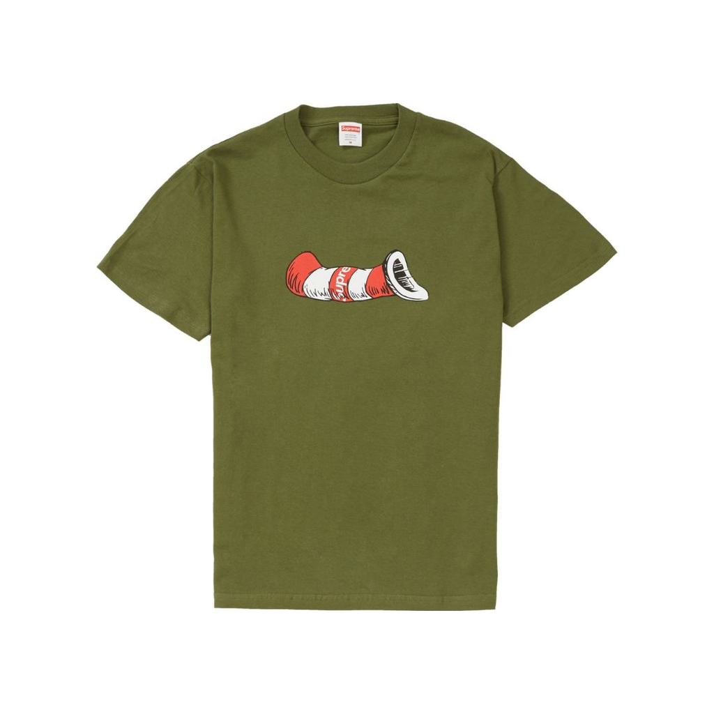 Supreme Cat In The Hat Tee - Olive Green