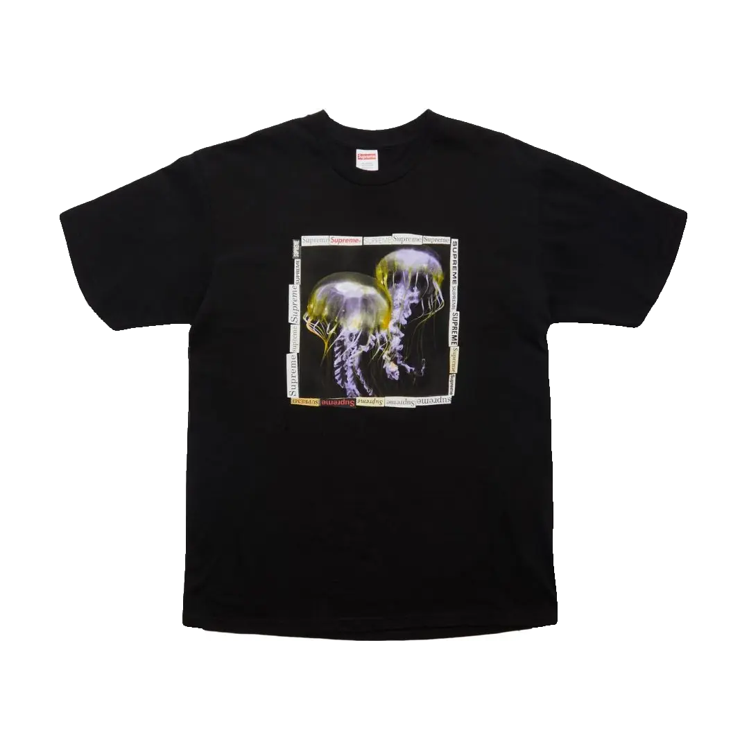 Supreme Jellyfish Tee - Black - Used Supreme
