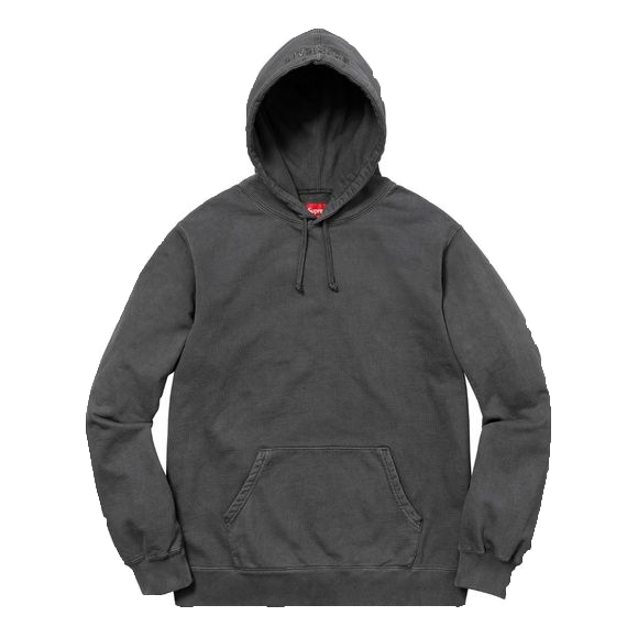 Supreme Overdyed Hooded Sweatshirt - Black SS18