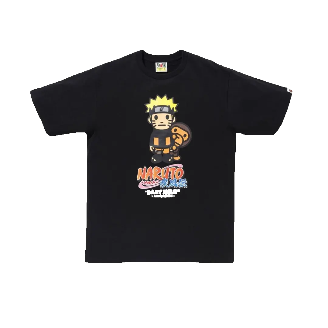 Bape x Naruto Milo #6 Tee - Black Bape