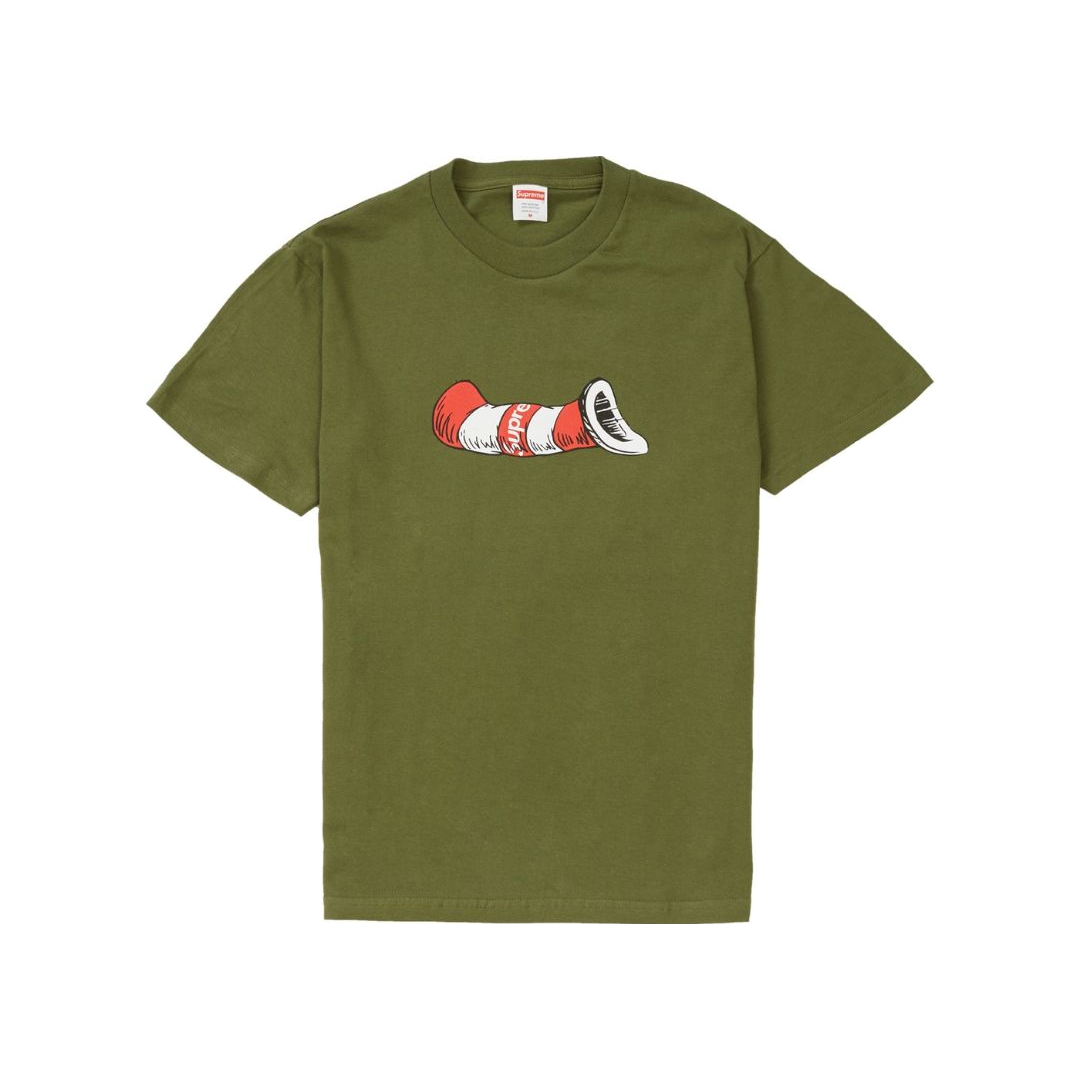 Supreme Cat In The Hat Tee - Olive Green