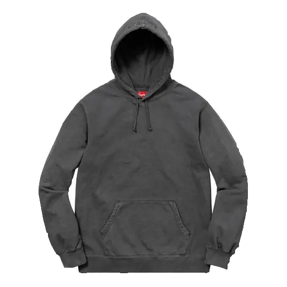 Supreme Overdyed Hooded Sweatshirt - Black SS18 - Used Supreme