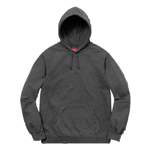 Supreme Overdyed Hooded Sweatshirt - Black SS18 - Used