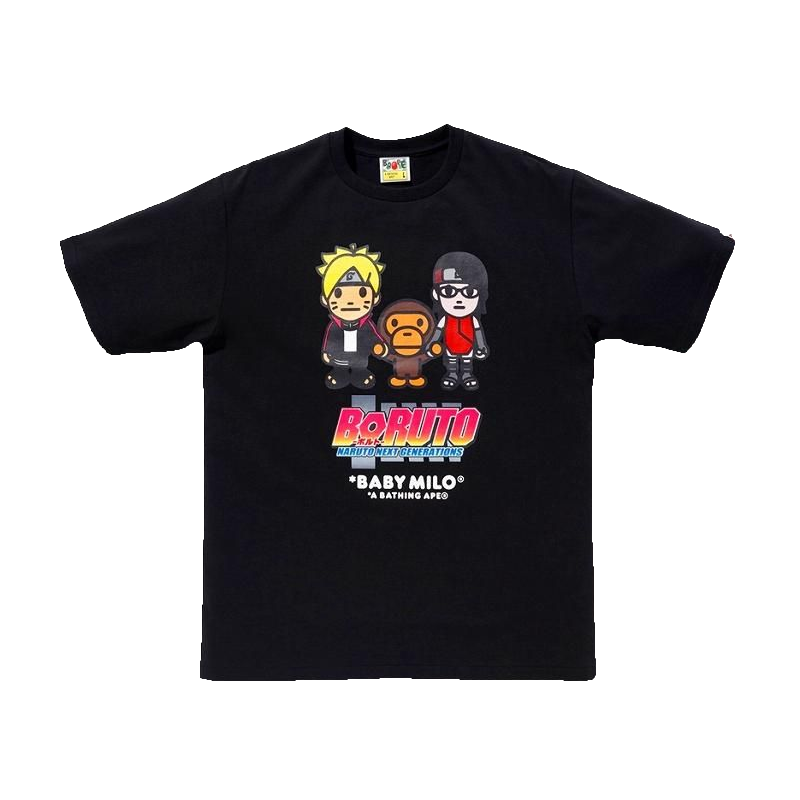 A Bathing Ape x Boruto Milo #2 Tee - Black