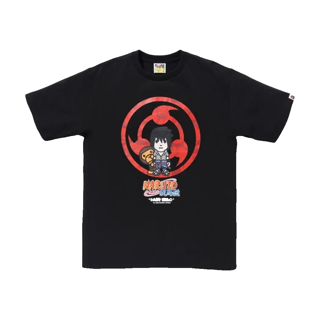 Bape x Naruto Milo Tee #2 - Black Bape