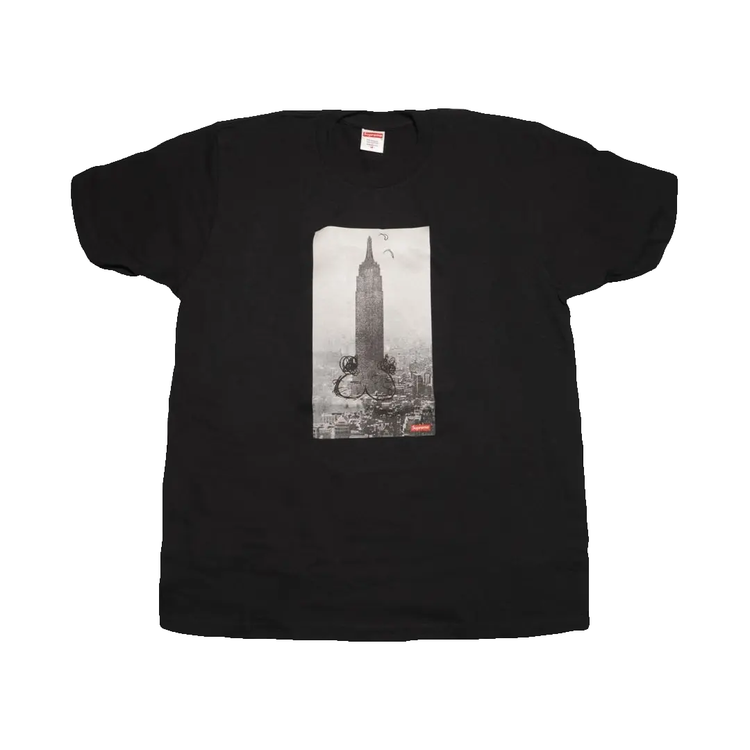 Supreme/Mike Kelley Empire State Building Tee - Black Supreme
