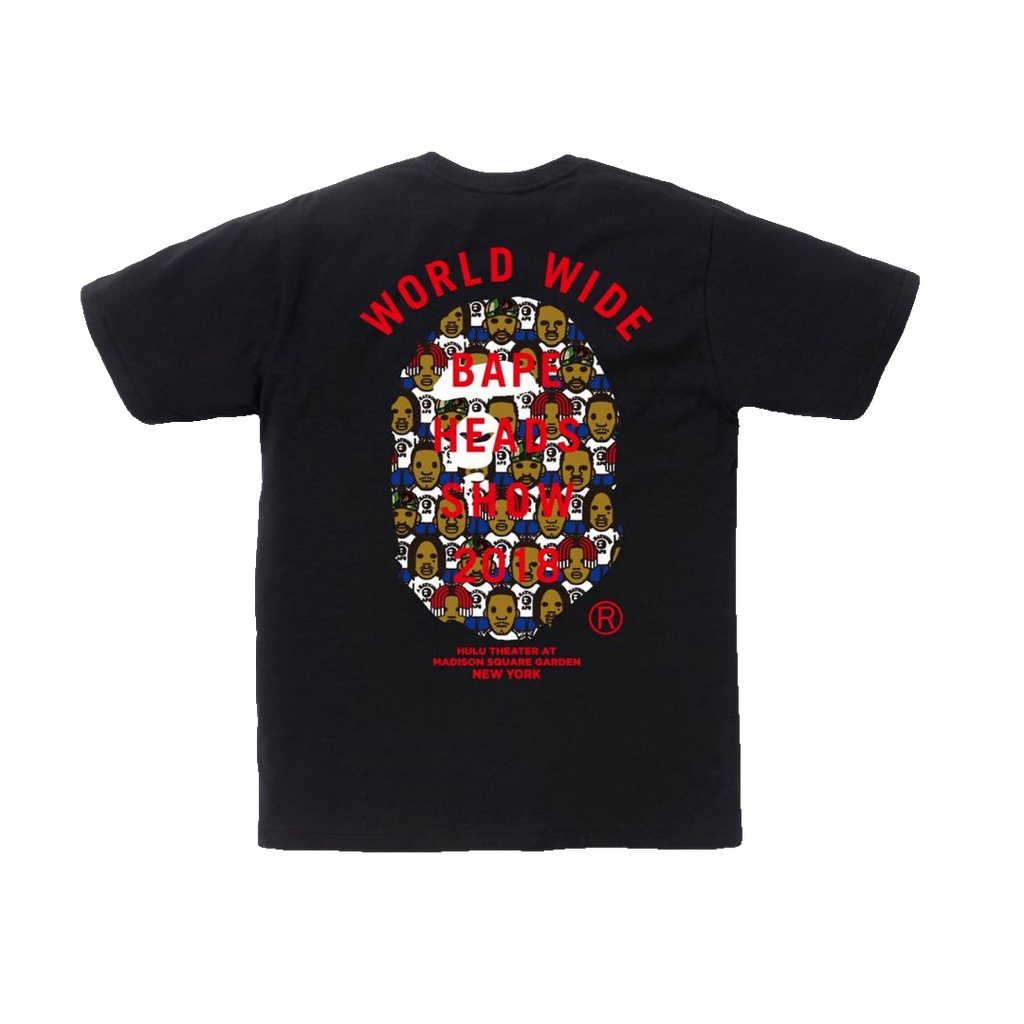 A Bathing Ape Heads Show Tee - Black