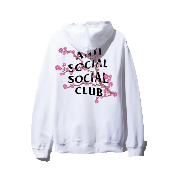 Anti Social Social Club Cherry Blossum Hoodie - White Anti Social Social Club