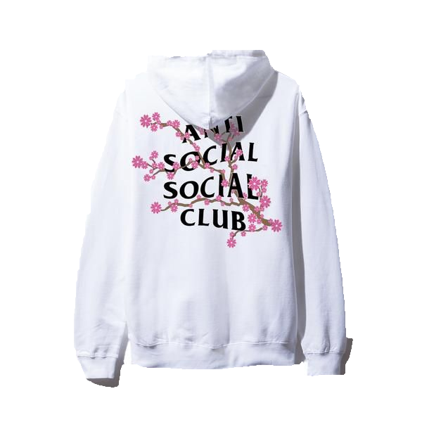 Anti Social Social Club Cherry Blossum Hoodie White Grails SF