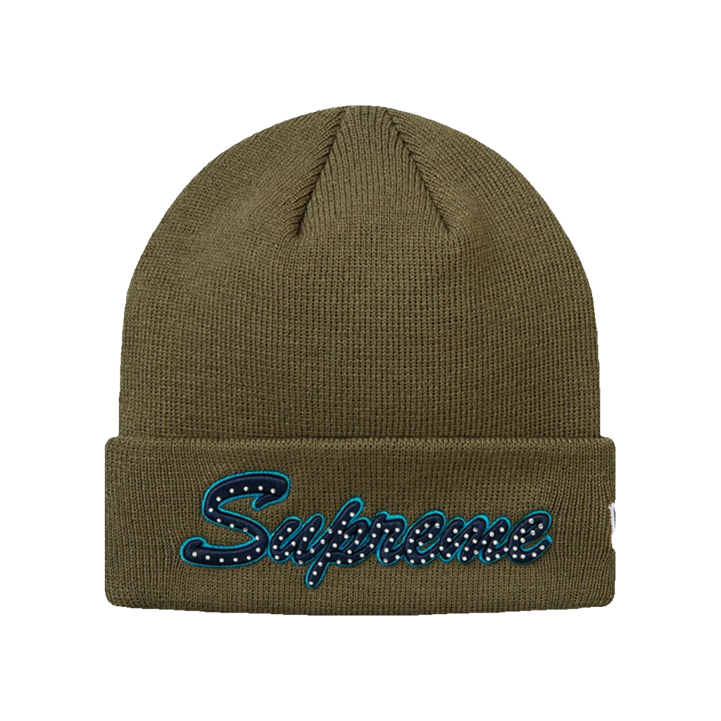 Supreme New Era Script Beanie FW18 - Olive