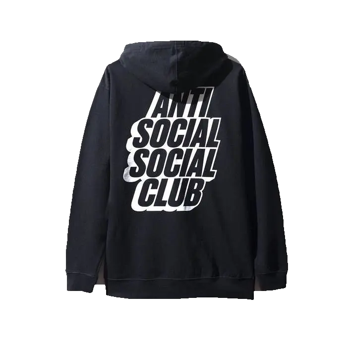 Anti Social Social Club Blocked Logo Hoodie - Black Anti Social Social Club