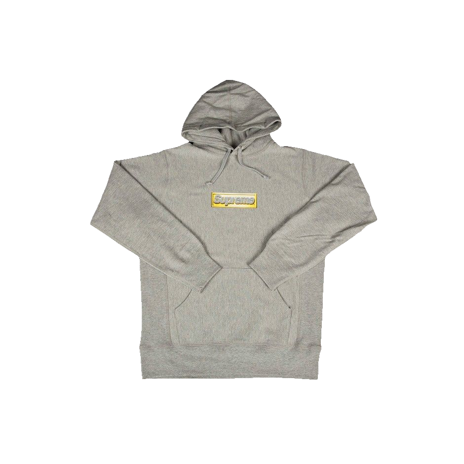 Supreme Bling Logo Hoodie SS13 - Grey