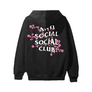 Anti Social Social Club Cherry Blossum Hoodie - Black