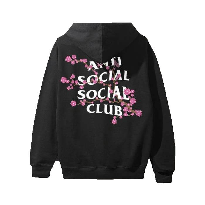 Anti Social Social Club Cherry Blossum Hoodie - Black