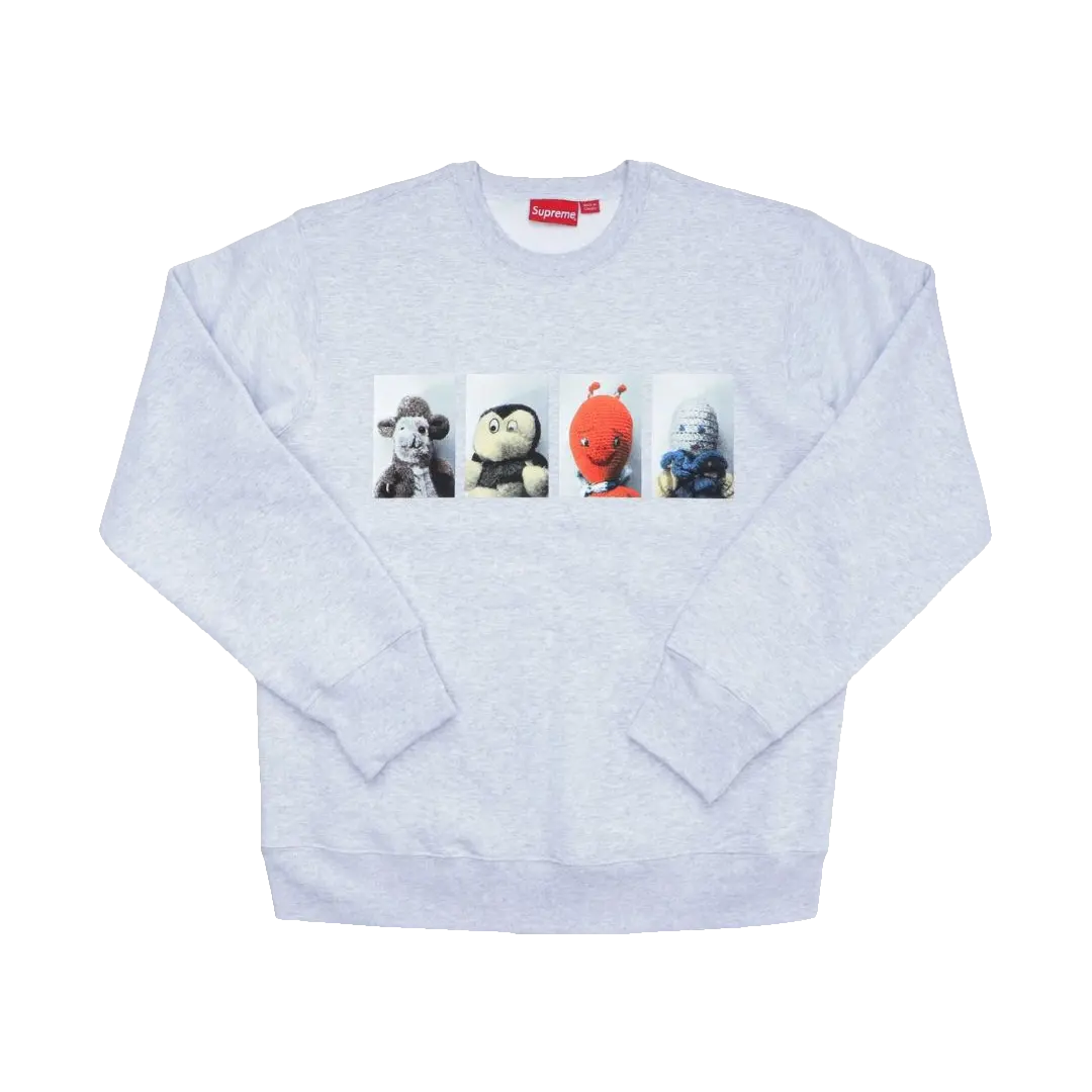 Supreme Mike Kelley AhhYouth! Crewneck Sweatshirt - Ash Grey Supreme