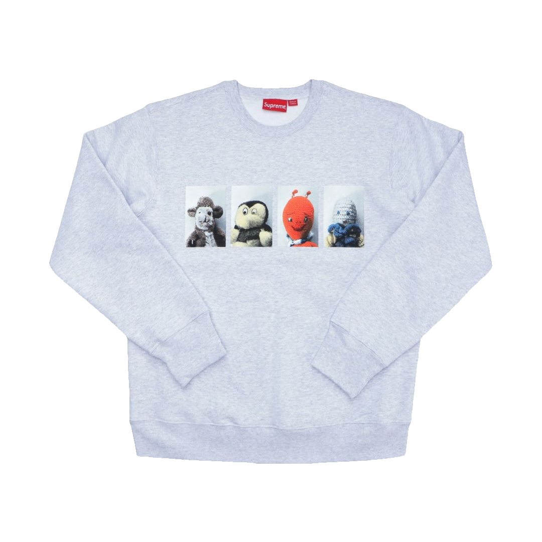 Supreme Mike Kelley AhhYouth! Crewneck Sweatshirt - Ash Grey