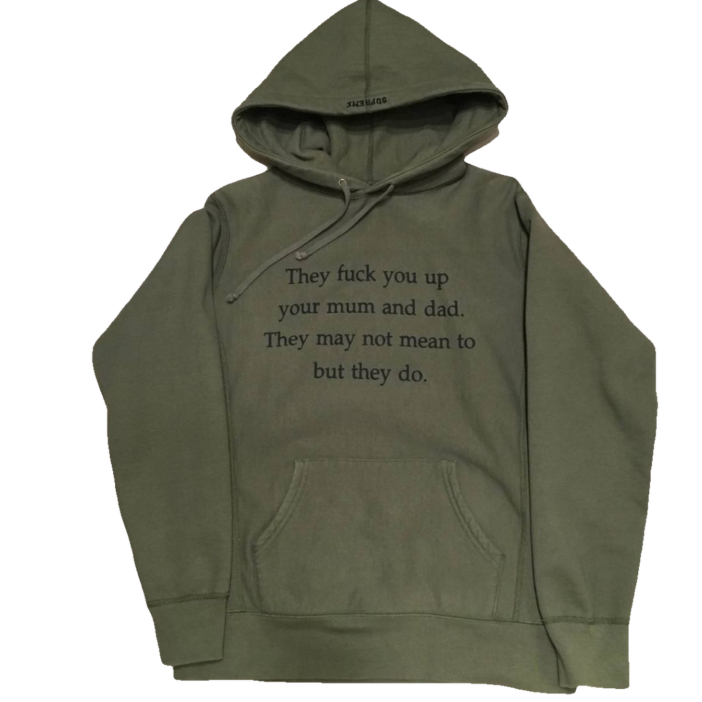 Supreme They F*** You Up Hoodie - Olive - Used