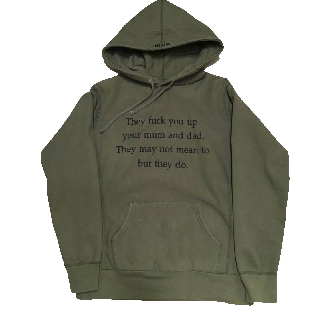 Supreme They F*** You Up Hoodie - Olive - Used