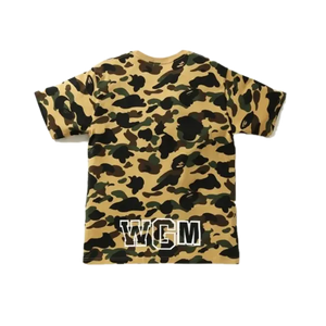 A Bathing Ape 1st Camo Shark Tee - Yellow Camo Bape