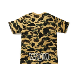 A Bathing Ape 1st Camo Shark Tee - Yellow Camo