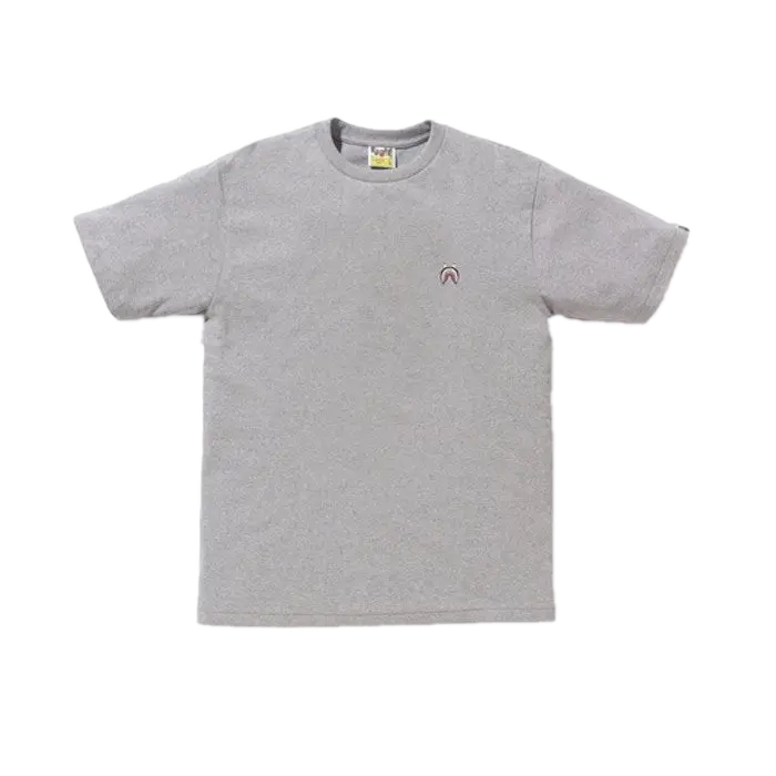 A Bathing Ape Shark One Point WGM Tee - Grey Bape