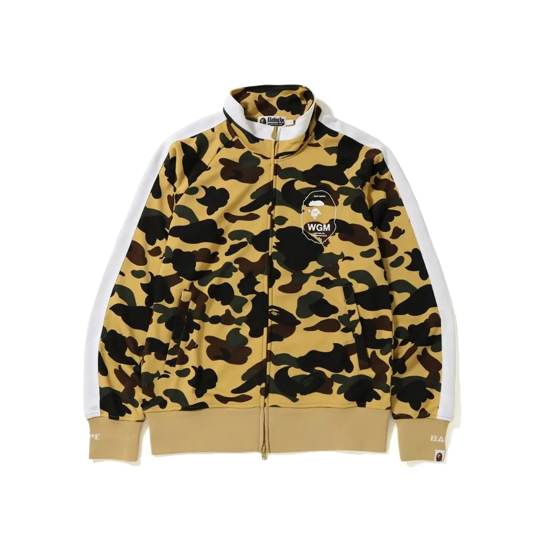 Bape 1st Camo Line Jersey Top - Yellow - Used Bape