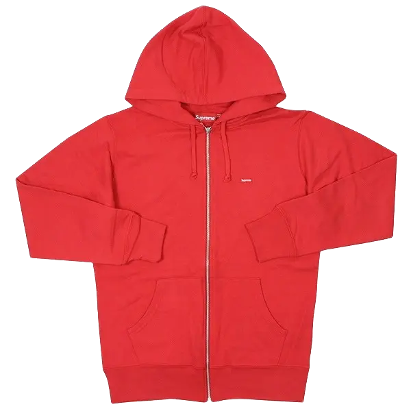 Supreme Small Box Zip Up Sweatshirt - Red Supreme