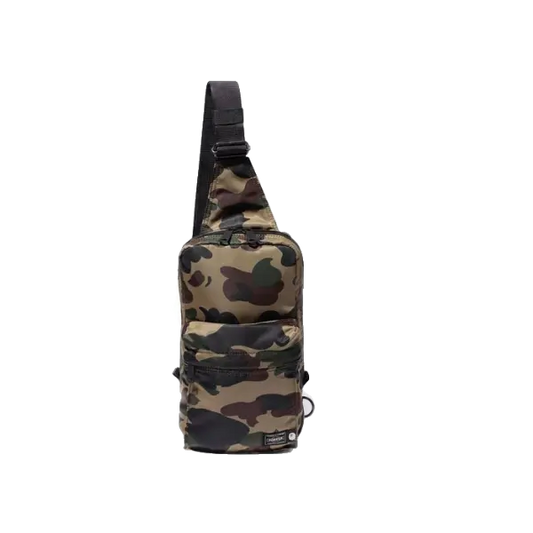 A Bathing Ape x Porter 1st Camo One Shoulder Bag - Green - Used Bape