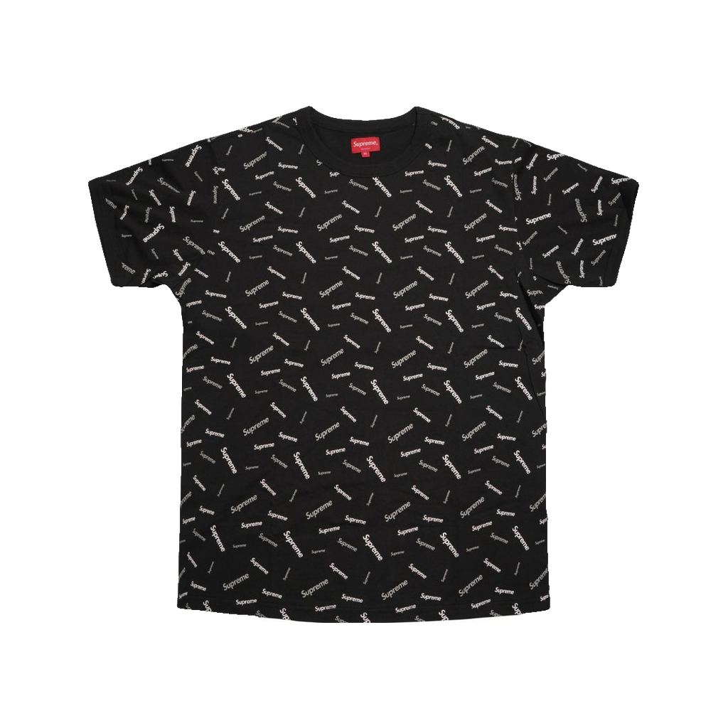 Supreme Scatter Ringer Tee - Black