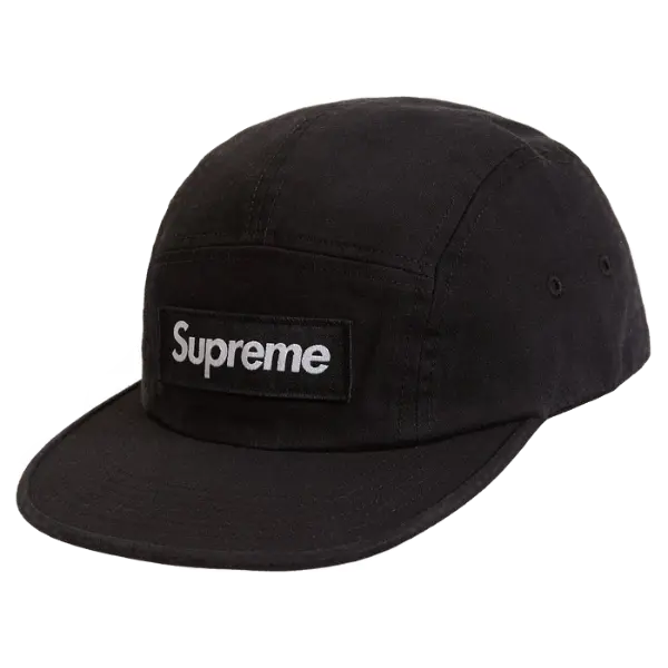 Supreme Military Camp Cap - Black - Used Supreme