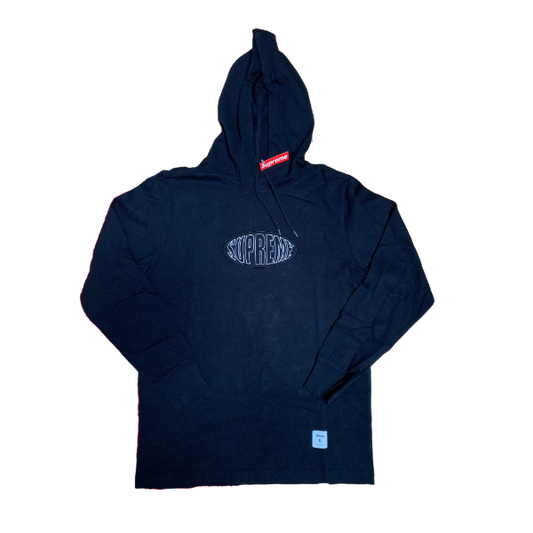 Supreme Warp Hooded L/S Top - Black SS17