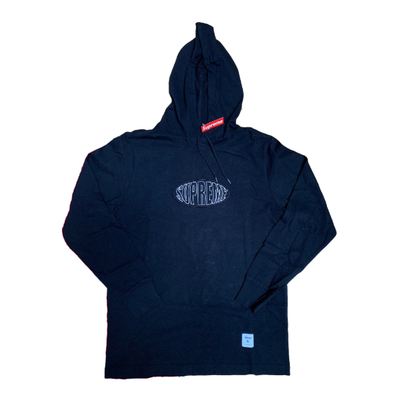 Supreme Warp Hooded L/S Top - Black SS17