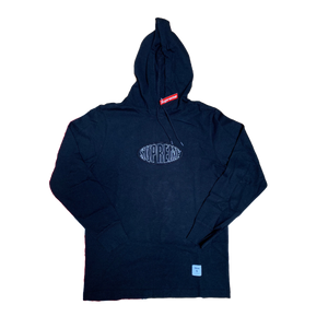Supreme Warp Hooded L/S Top - Black SS17