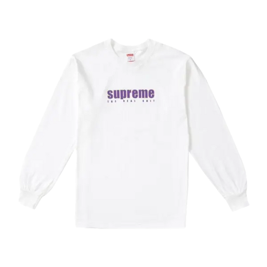 Supreme The Real Shit L/S Tee - White Supreme