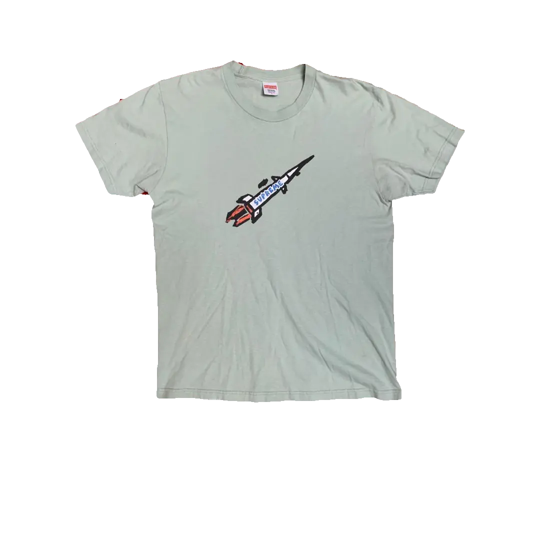 Supreme Rocket Tee FW14 - Mint - Used Supreme