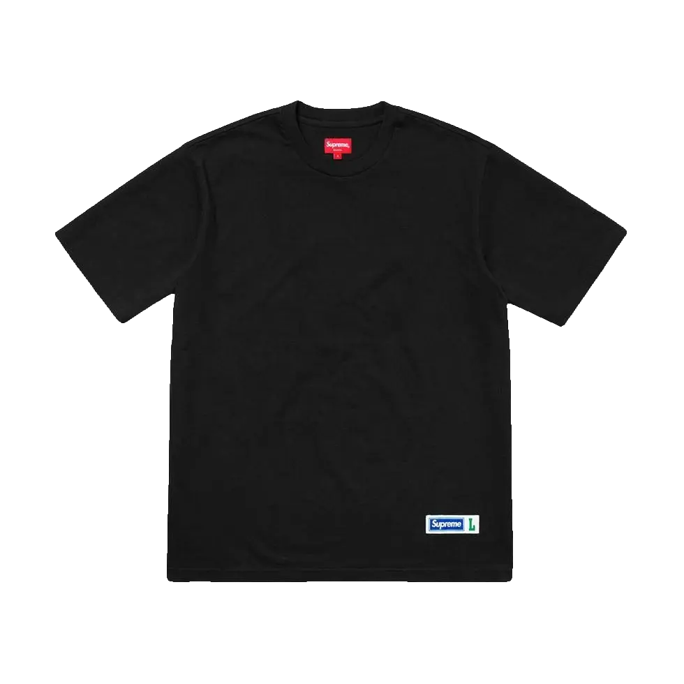 Supreme Athletic Label S/S Top Black Tee - Black Supreme