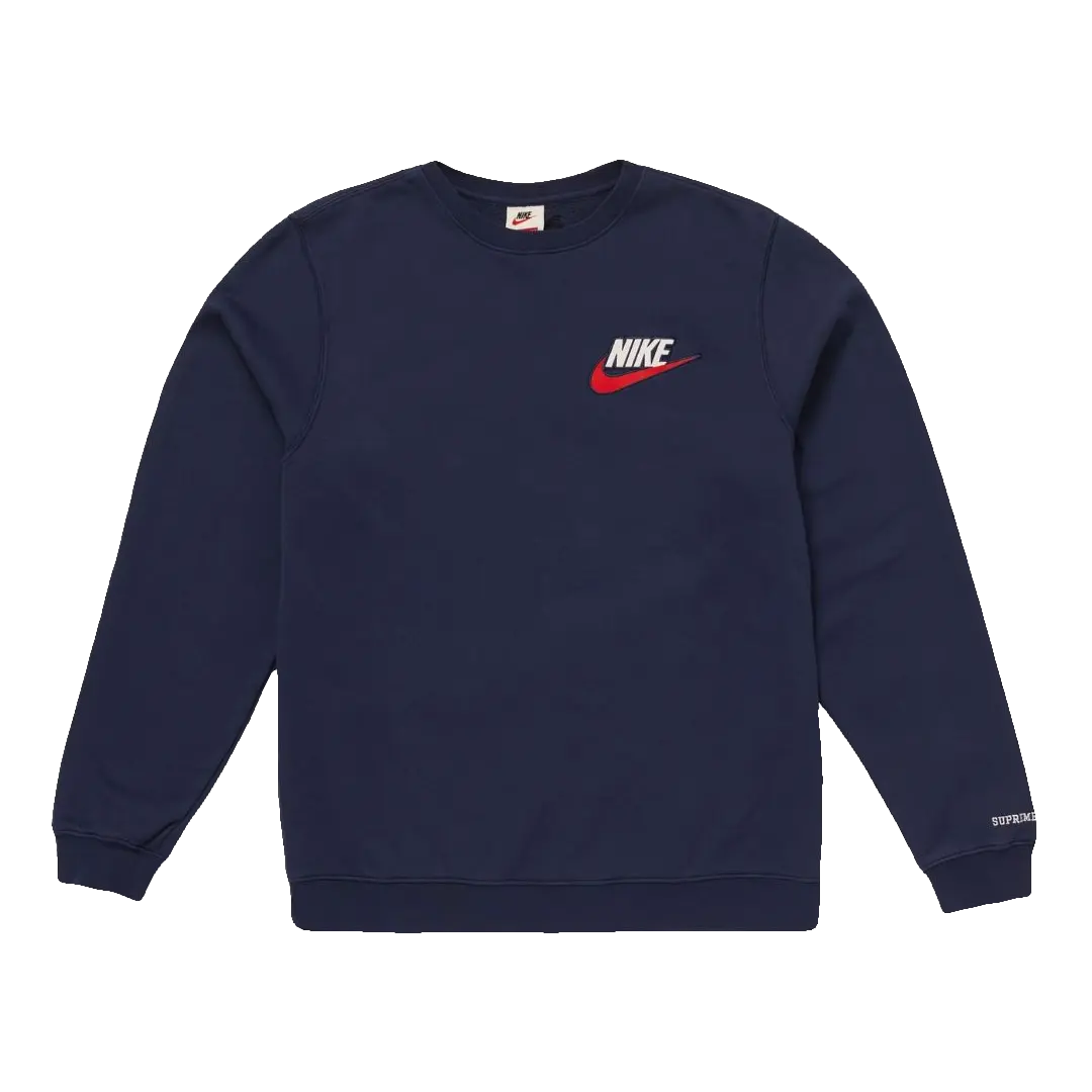 Supreme x Nike Crewneck - Navy Supreme