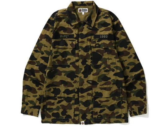 A Bathing Ape 1st Camo Ats Military Shirt - Green Camo