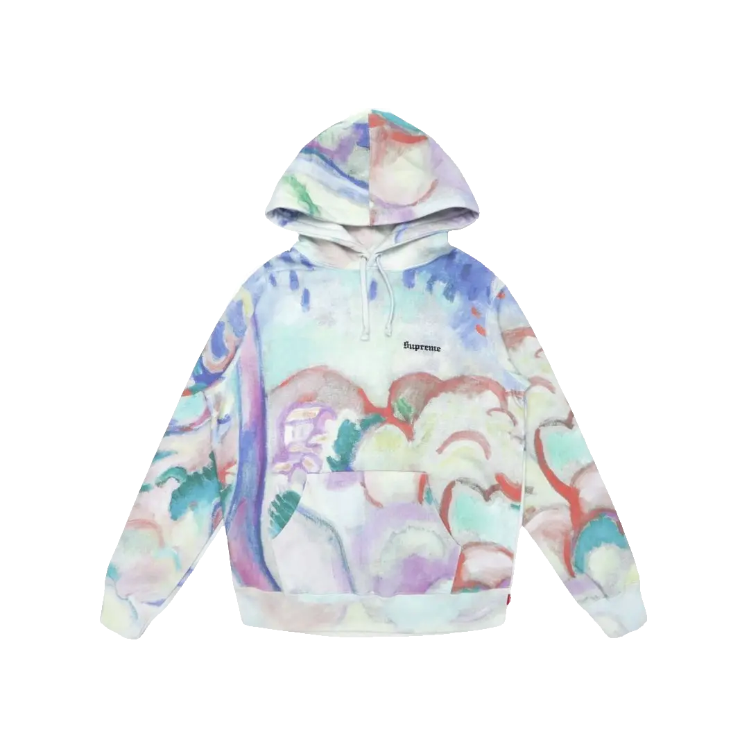 Supreme Landscape Hooded Sweatshirt - Multicolor - Used Supreme