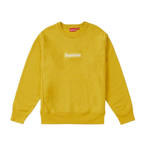 Supreme Box Logo Crewneck FW18 - Mustard - Used
