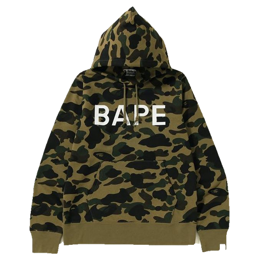 A Bathing Ape 1st Camo Bape Pullover Hoodie - Green Camo